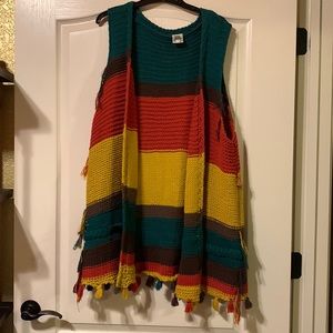XL multicolored vest